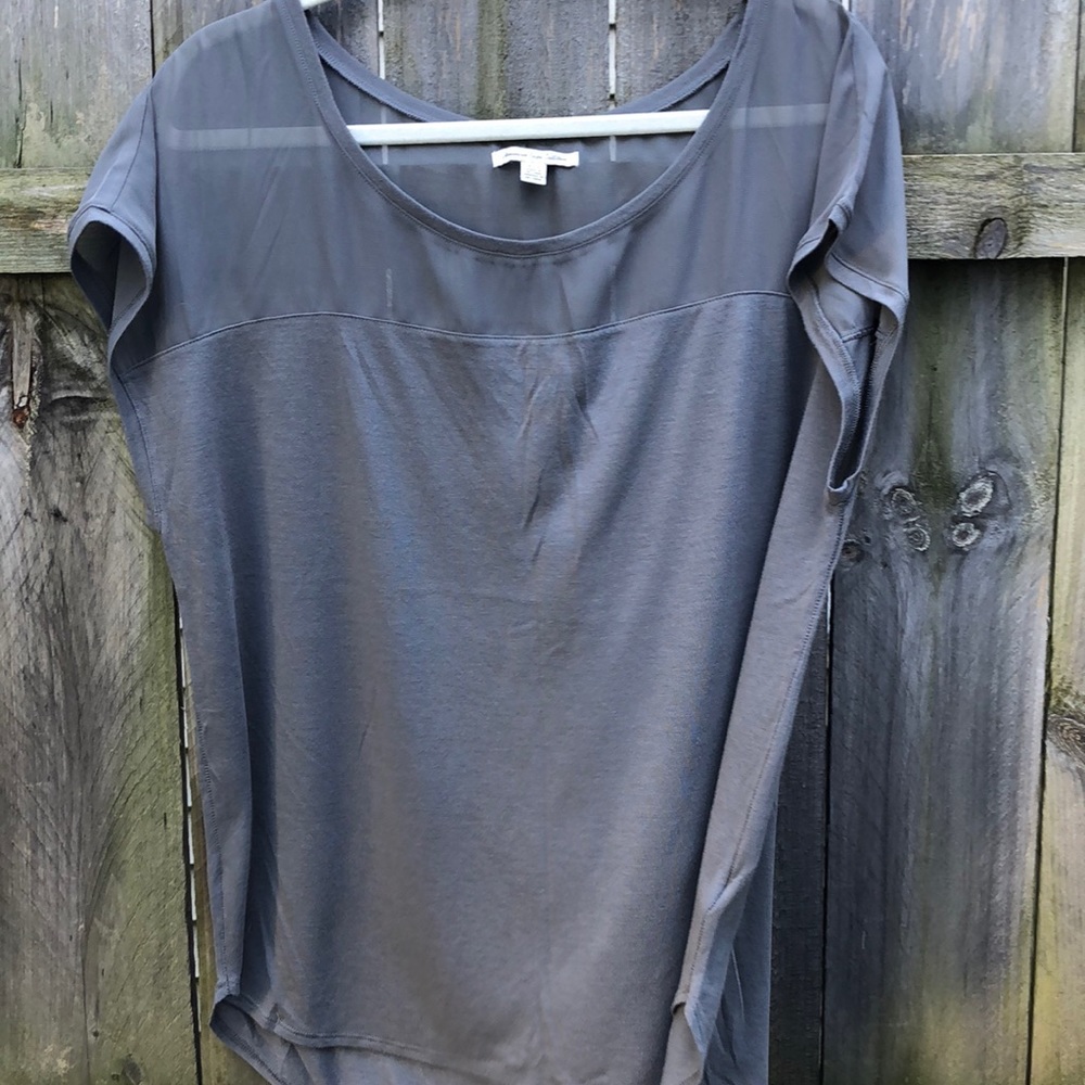 American Eagle dressy gray tee XL